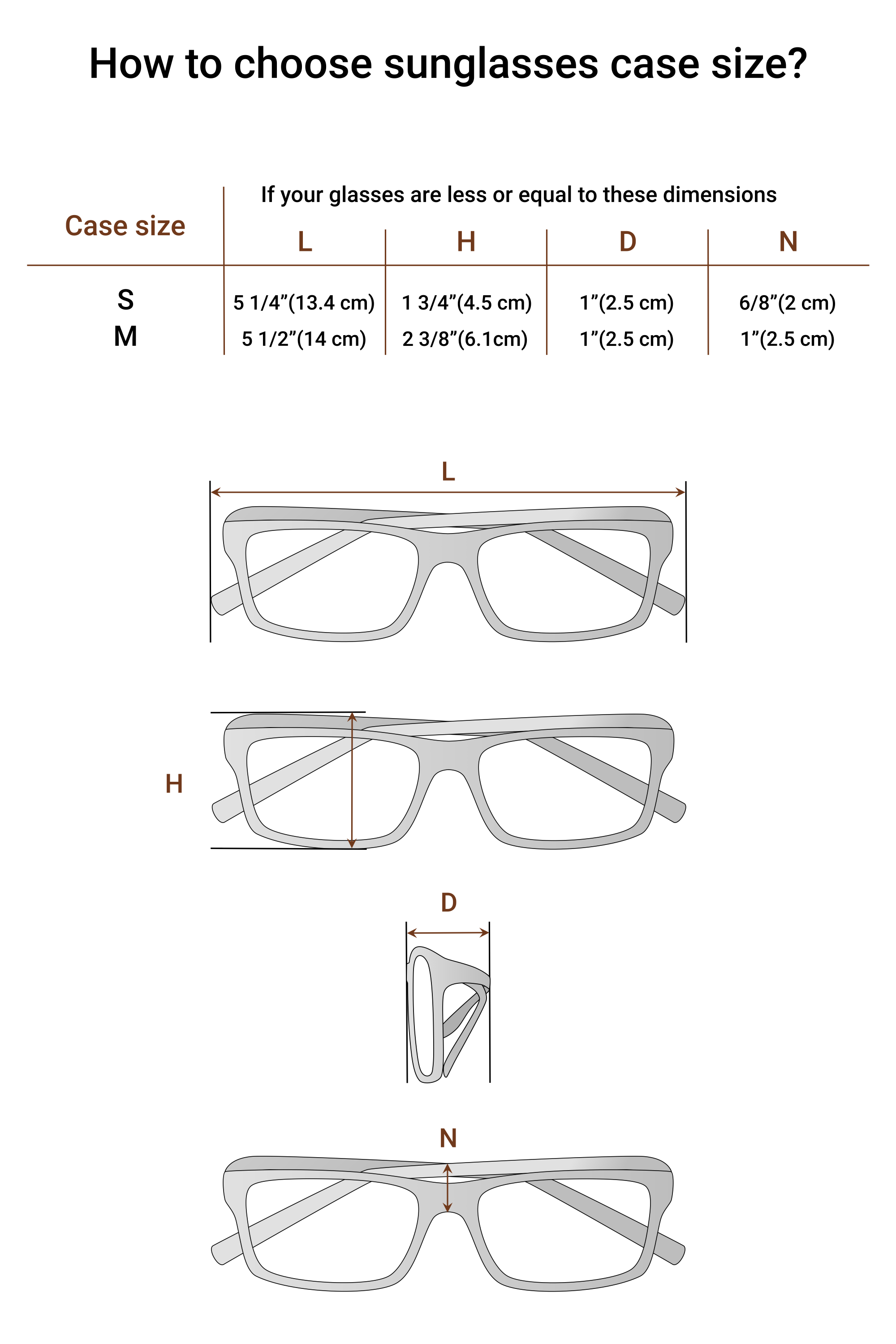 sunglasses case size